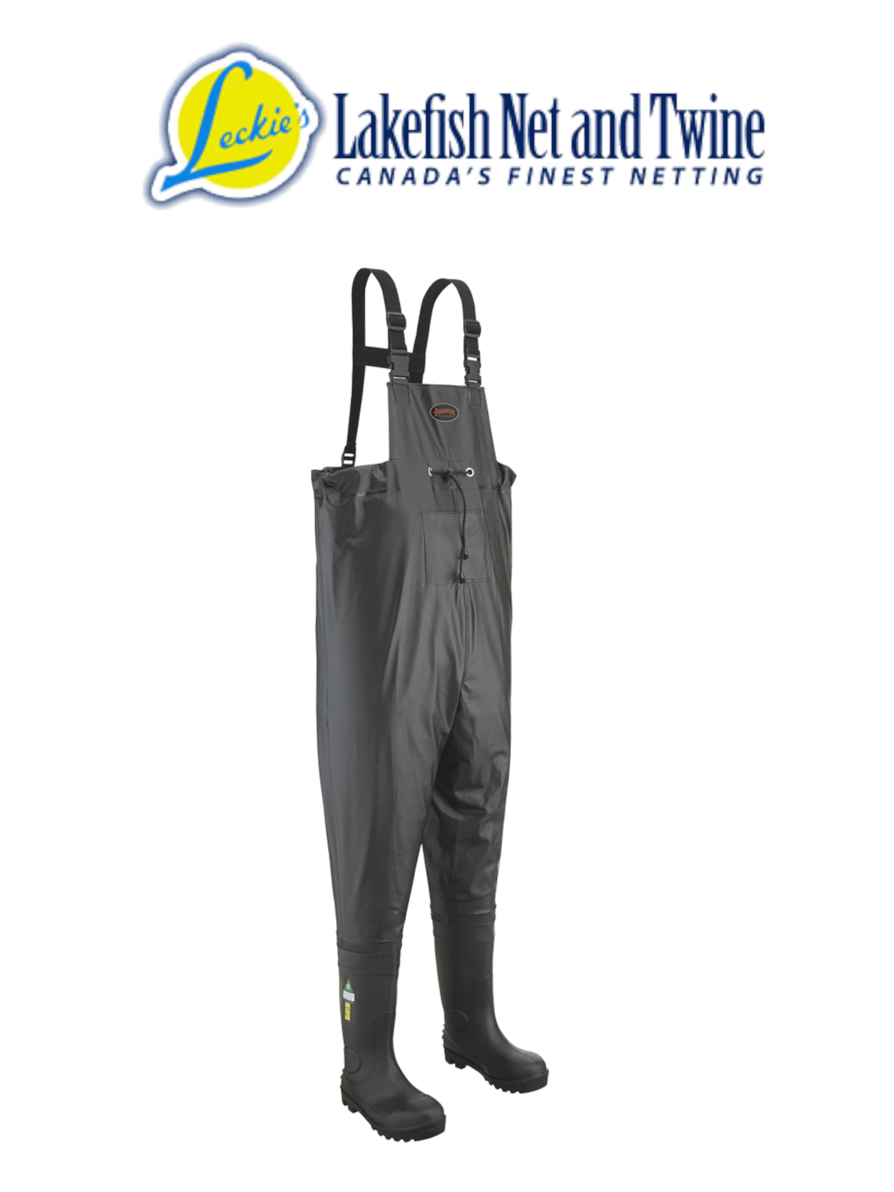 FOOTWEAR PIONEER CHEST WADERS SIZE STEEL TOE MODEL 1043